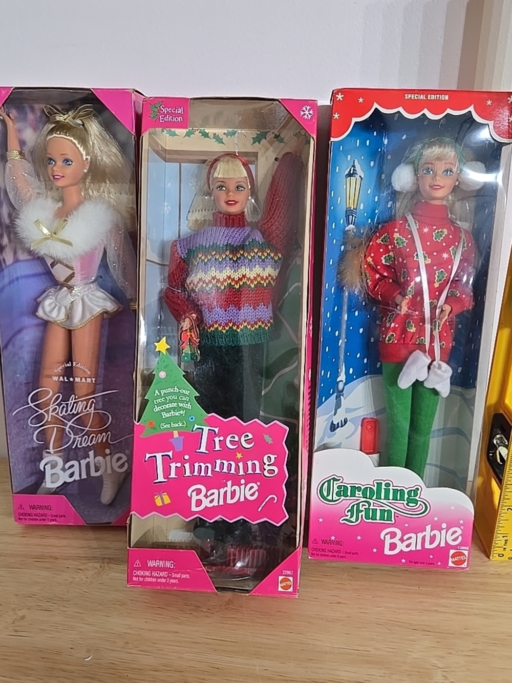 Vintage Holiday Season  Special Editon Skating Dream Barbie Dolls Bundle Of 3